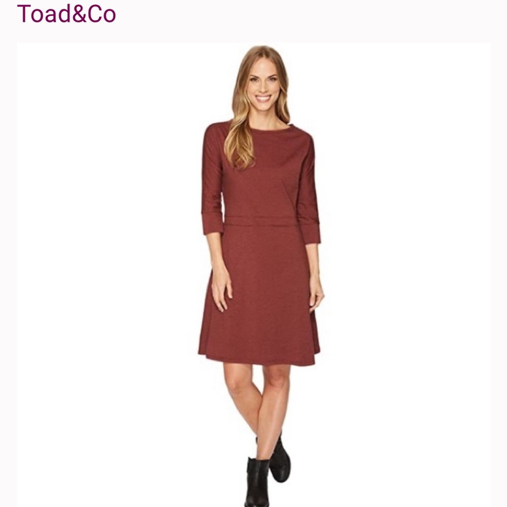 Toad & Co Burgundy Dress